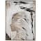 Abstract Woman's Profile Framed Canvas Wall Art